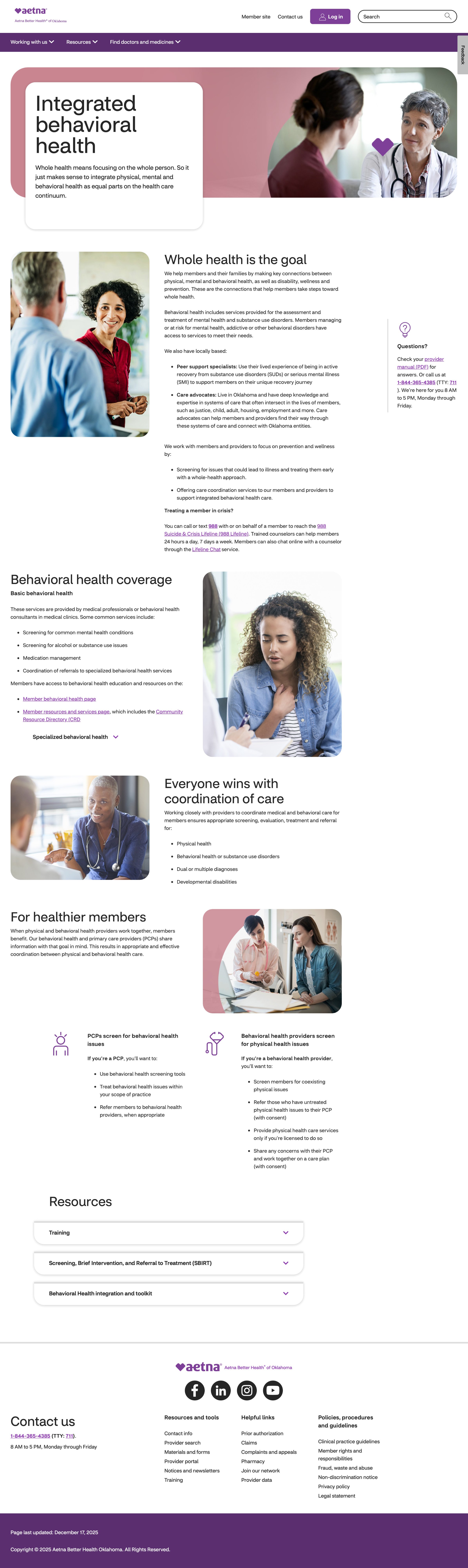 Oklahoma — Behavioral Health